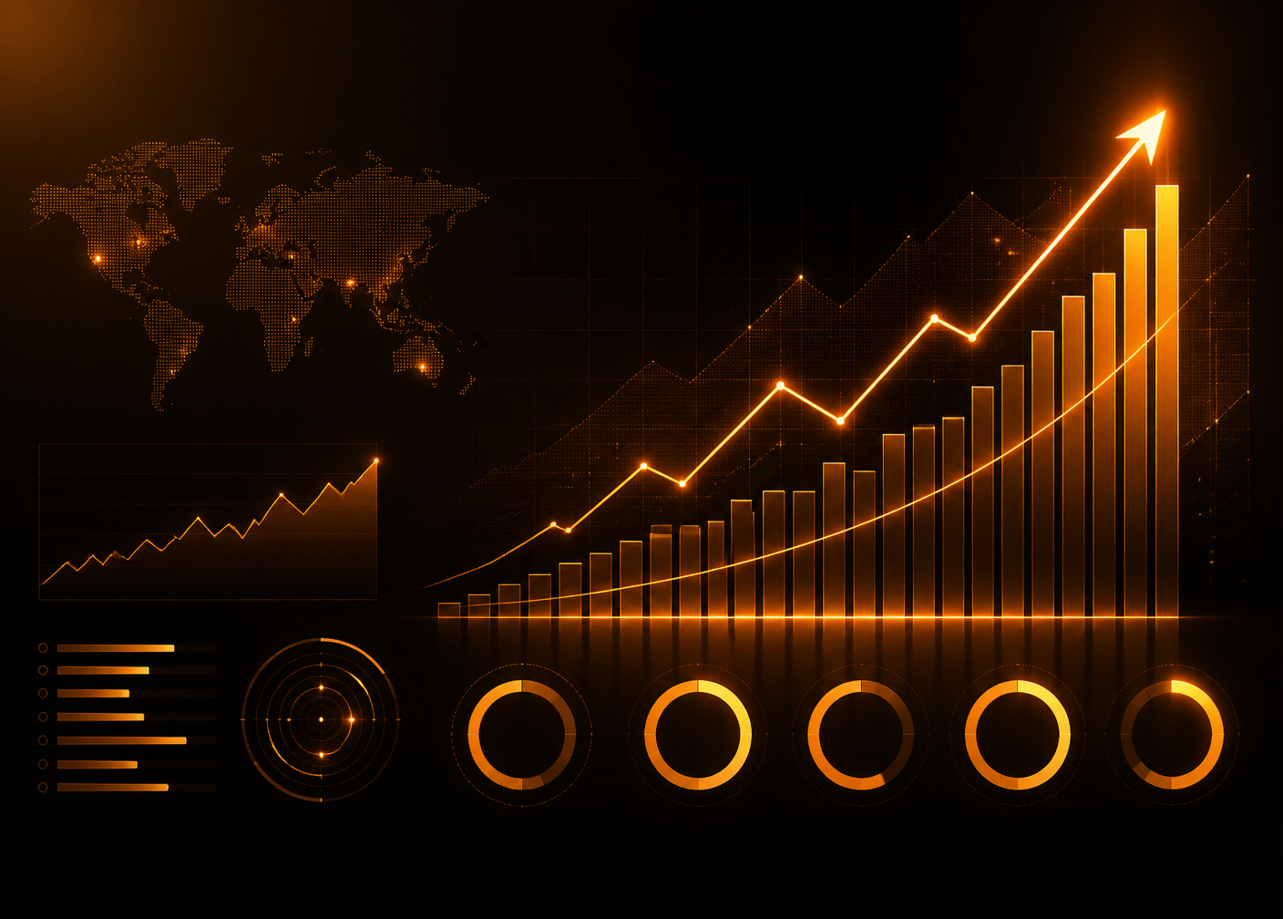 Banner de resultados da OmniElite com indicadores de receita, leads e conversões