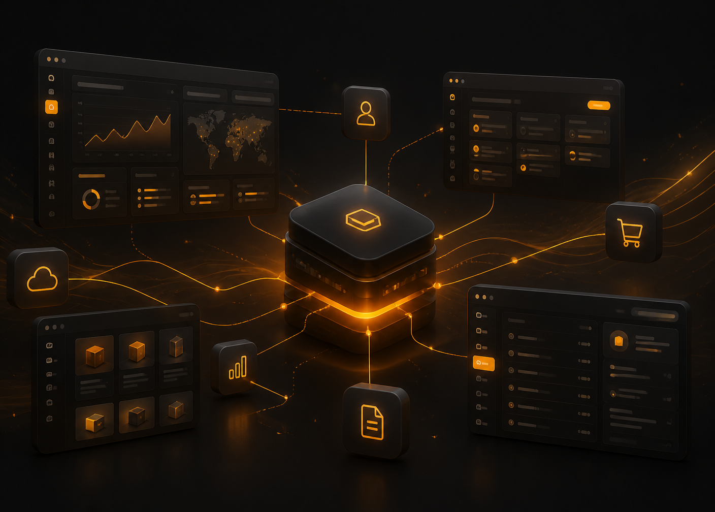 Módulos da OmniElite Platform: vendas com IA, financeiro, marketplaces e estúdio criativo